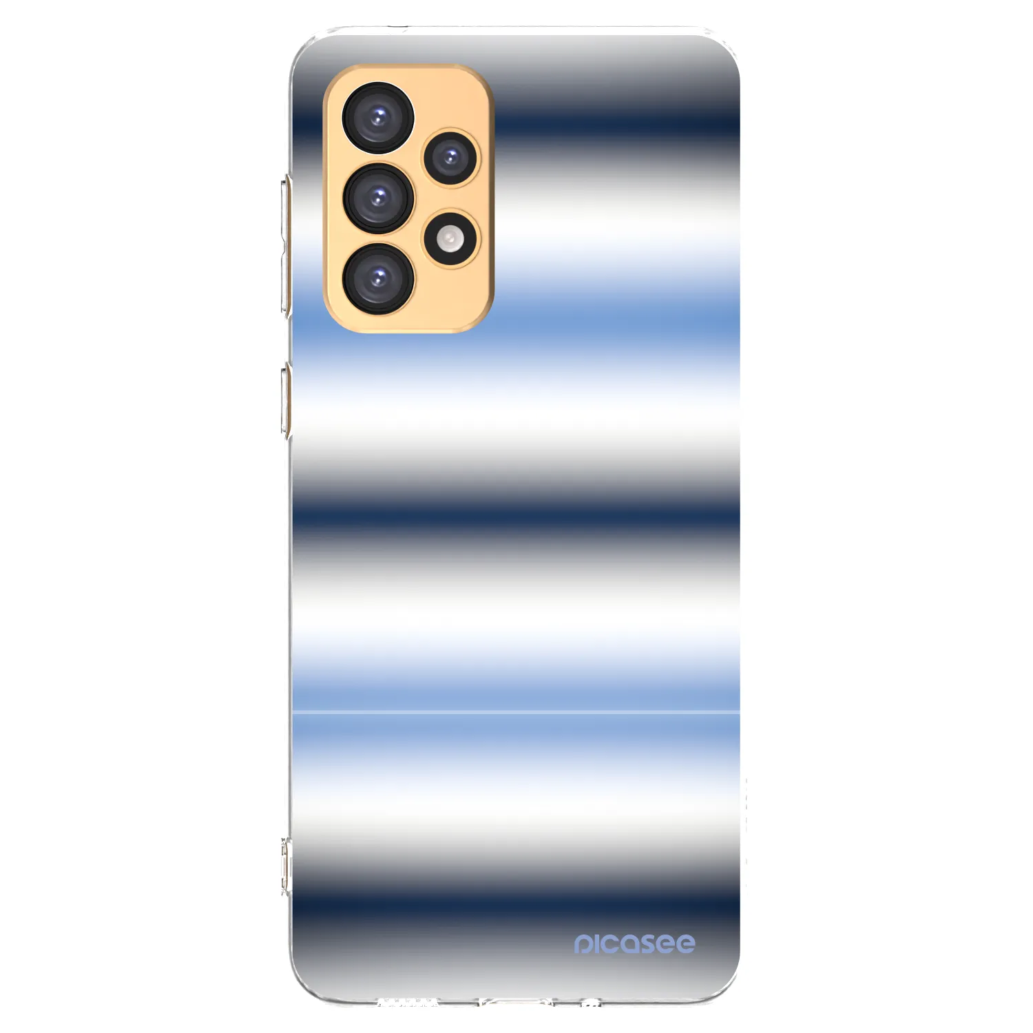 Picasee Samsung Galaxy A33 5G A336 Hülle - Transparentes Silikon - Static Lines