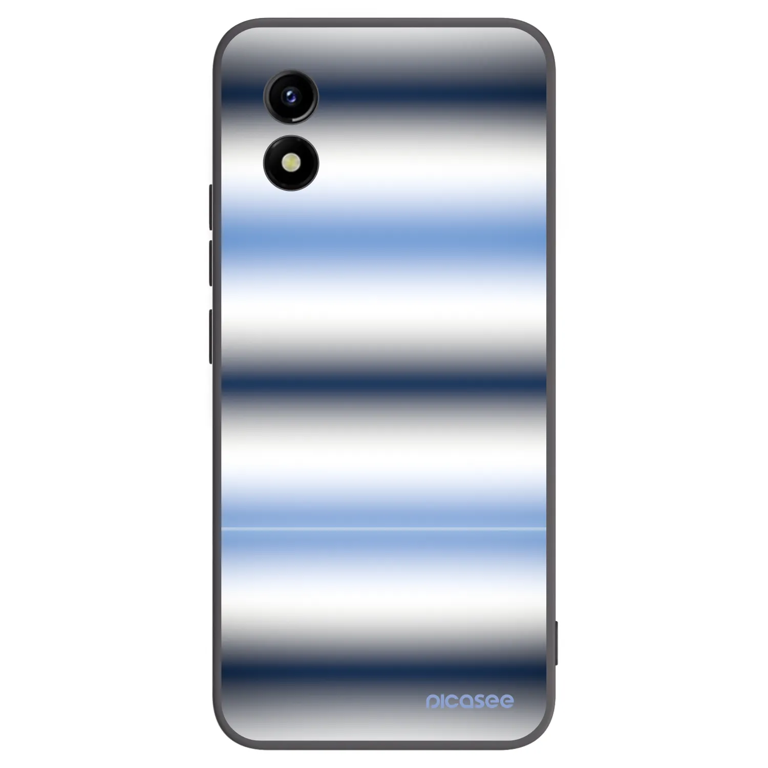 Picasee Vivo Y01 Hülle - Schwarzes Silikon - Static Lines