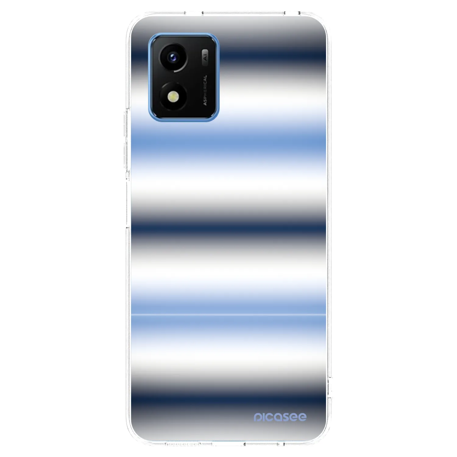 Picasee Vivo Y01 Hülle - Transparentes Silikon - Static Lines