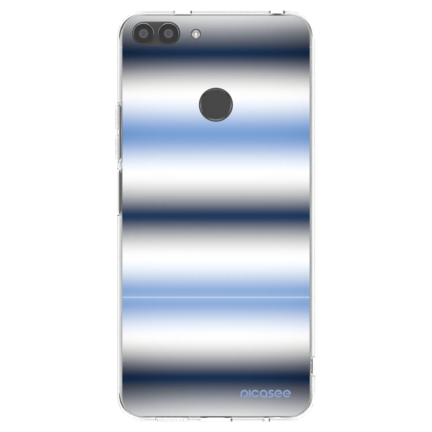 Picasee Huawei P Smart Hülle - Transparentes Silikon - Static Lines