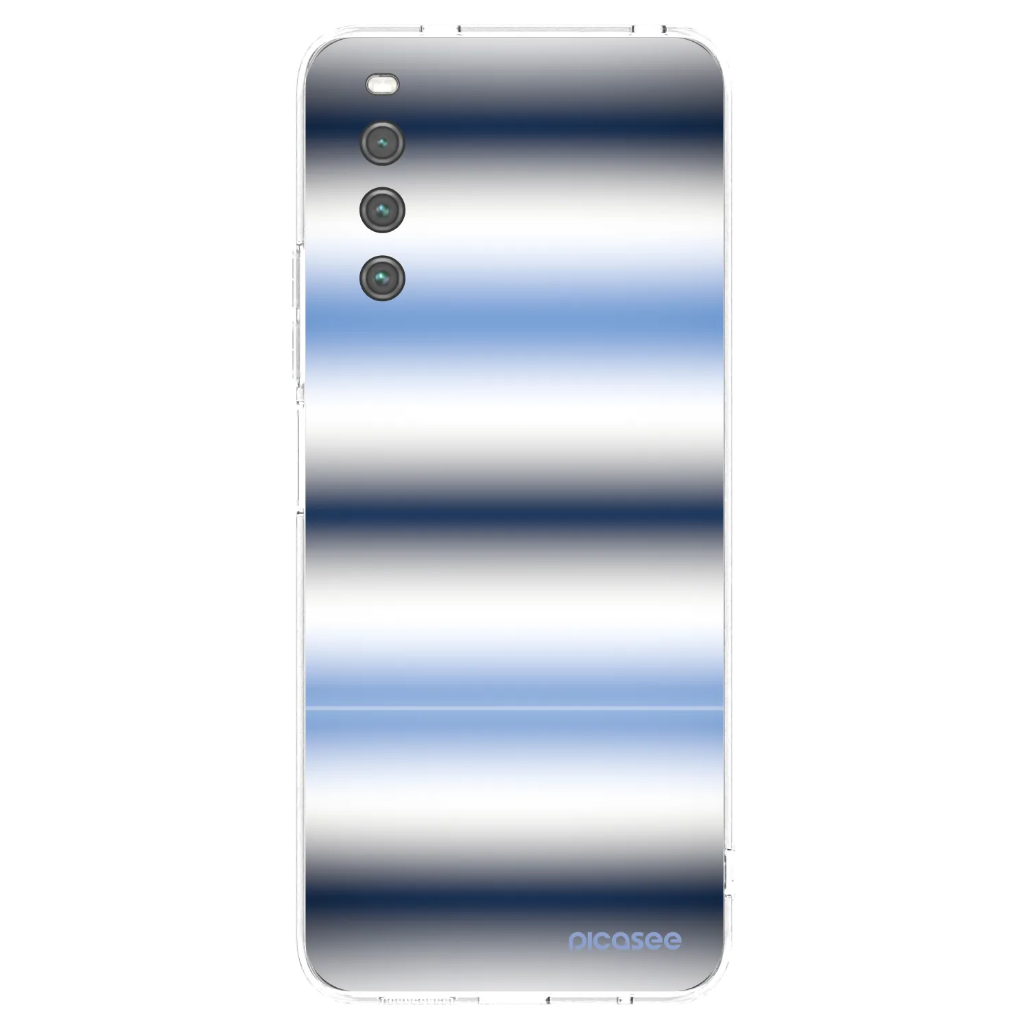 Picasee Sony Xperia 10 IV 5G Hülle - Transparentes Silikon - Static Lines