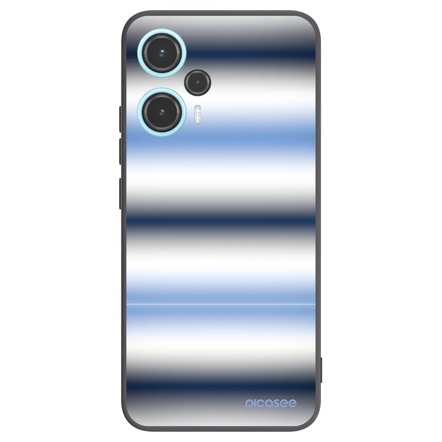 Picasee Xiaomi Poco F5 Hülle - Schwarzes Silikon - Static Lines