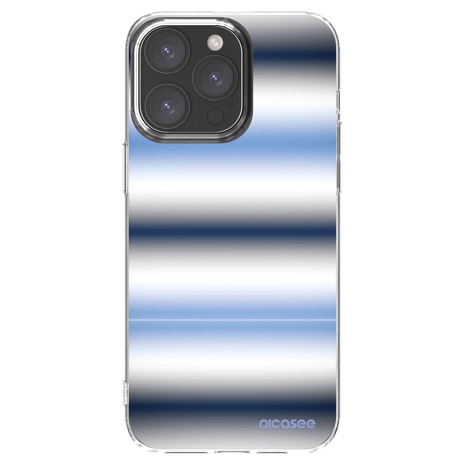 Picasee Apple iPhone 15 Pro Max Hülle - Transparentes Silikon - Static Lines