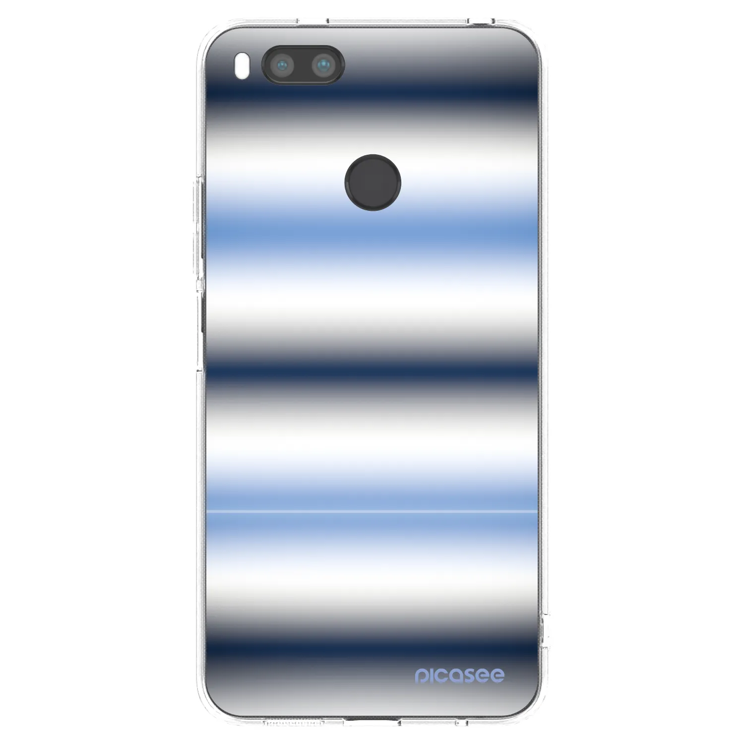 Picasee Xiaomi Mi A1 Global Hülle - Transparentes Silikon - Static Lines