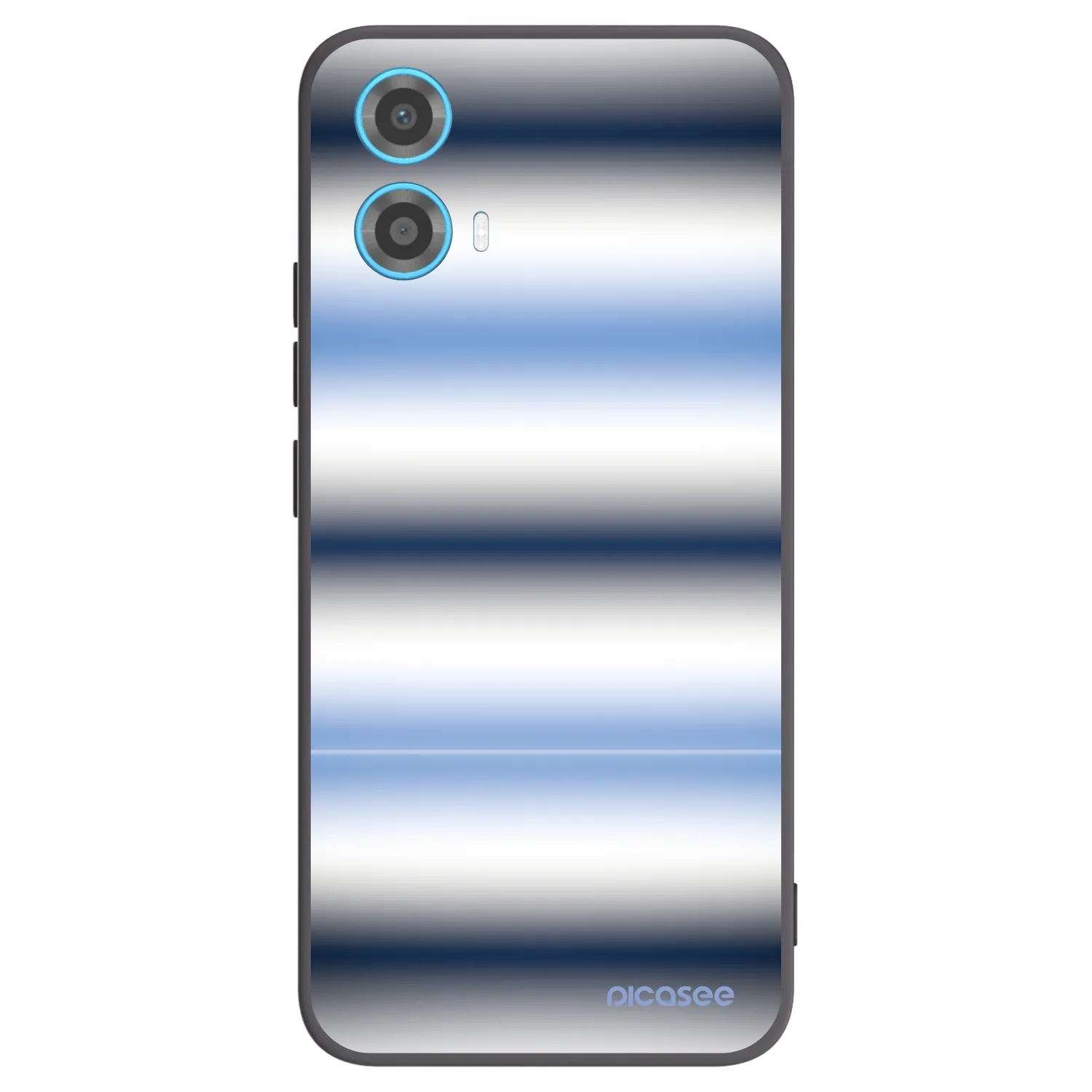 Picasee Motorola Moto G34 5G Hülle - Schwarzes Silikon - Static Lines