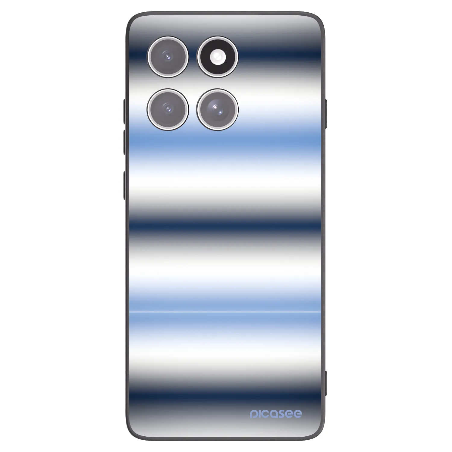 Picasee Motorola Edge 60 Pro Hülle - Schwarzes Silikon - Static Lines