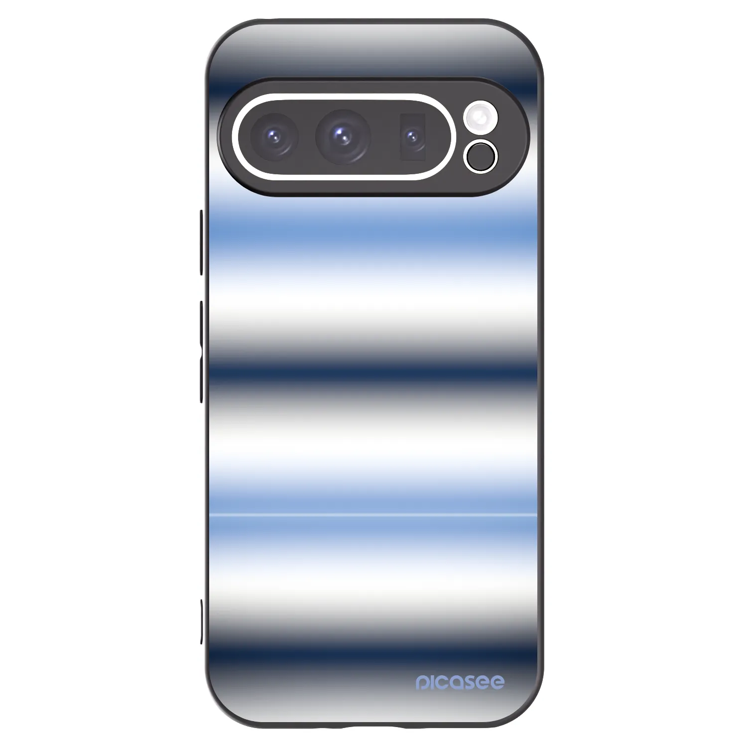 Picasee Google Pixel 9 Pro XL Hülle - Schwarzes Silikon - Static Lines