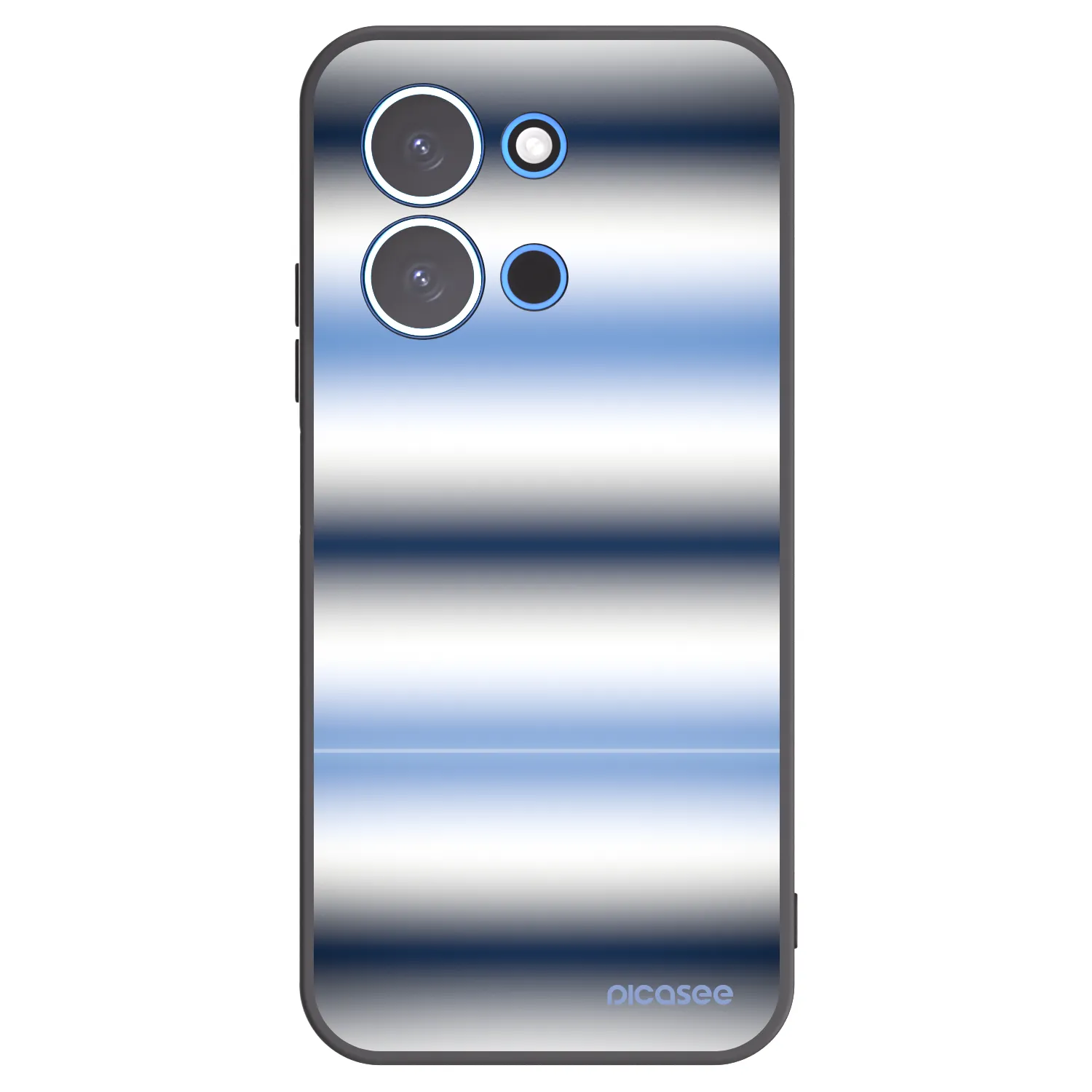 Picasee Xiaomi Redmi 15C 4G Hülle - Schwarzes Silikon - Static Lines