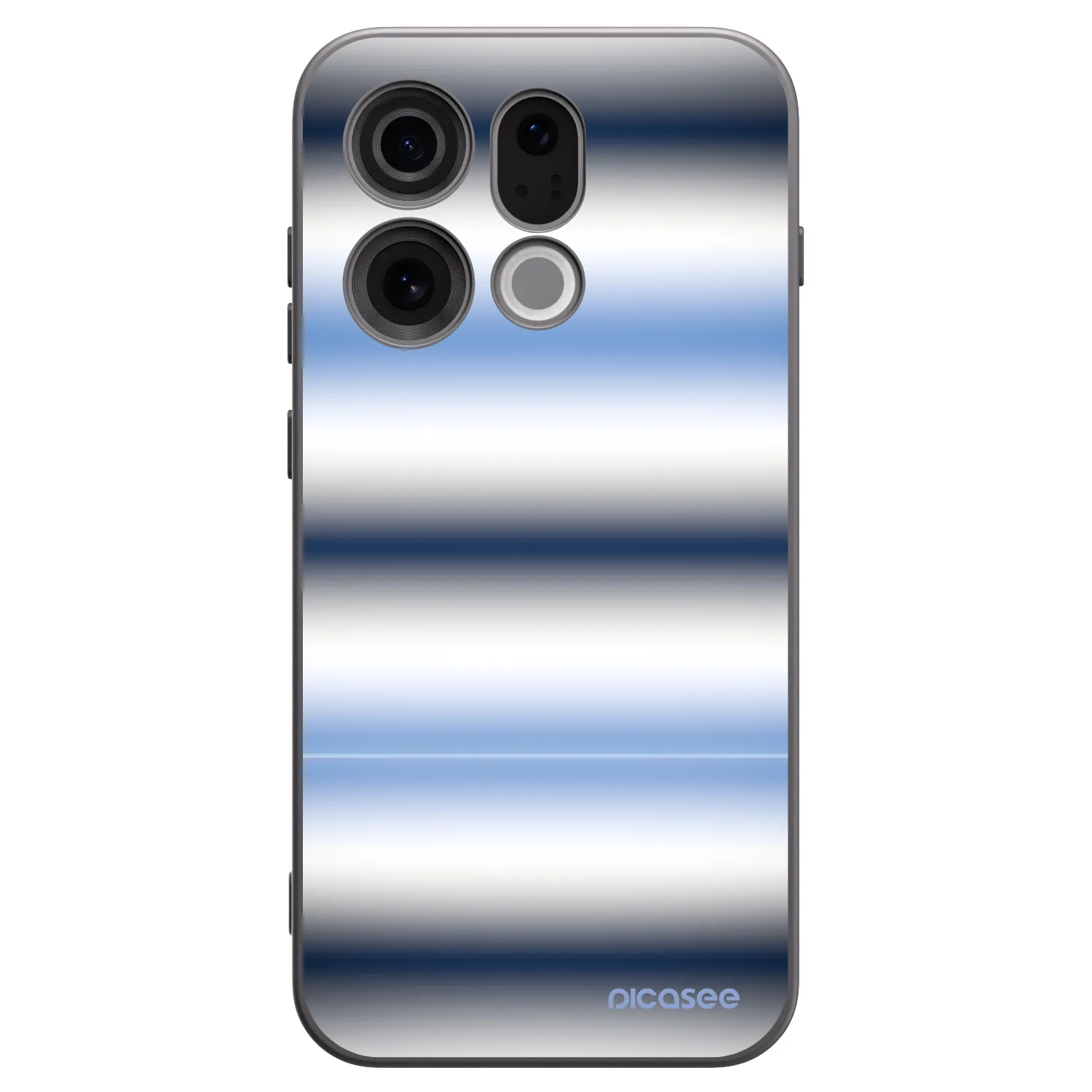 Picasee OPPO Find X9 Hülle - Schwarzes Silikon - Static Lines