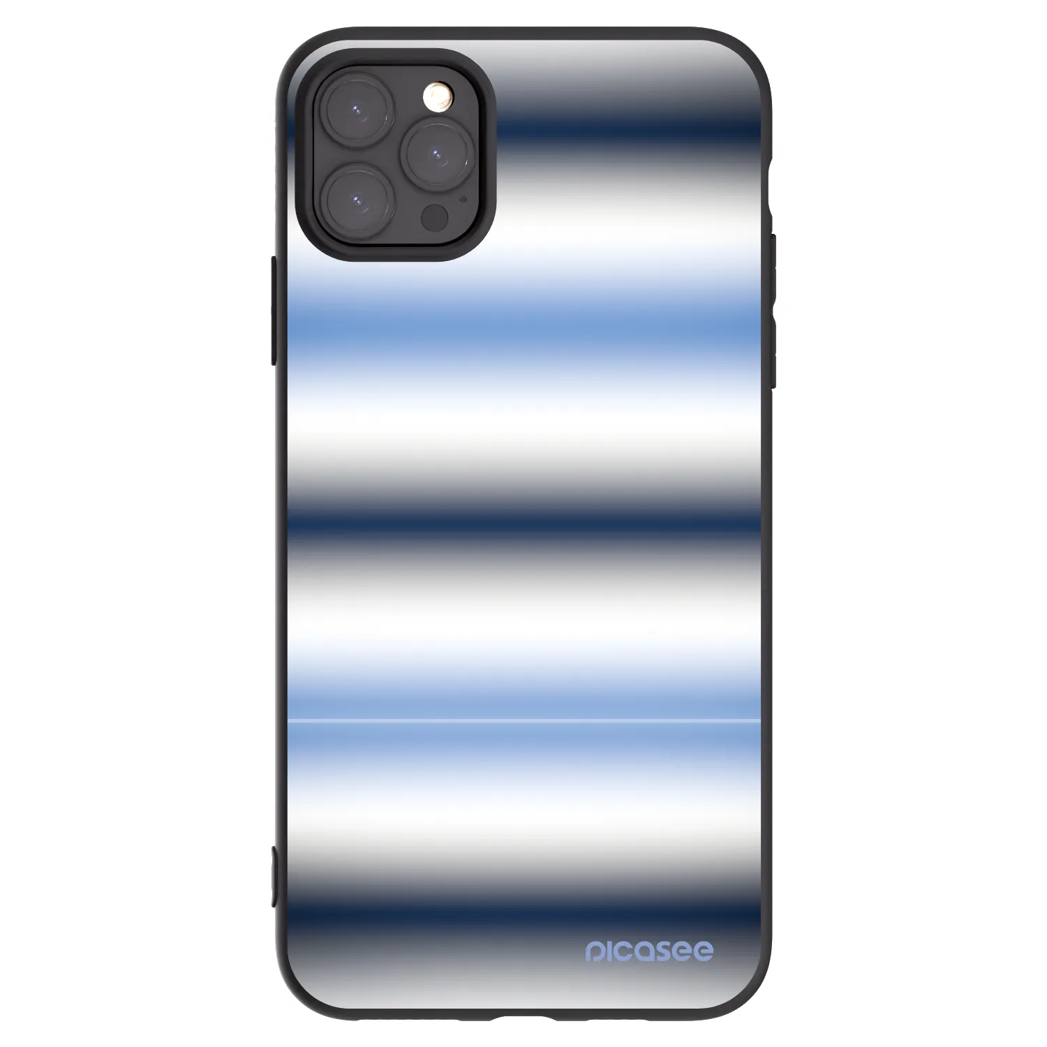 Picasee Apple iPhone 11 Pro Max Hülle - Schwarzes Silikon - Static Lines