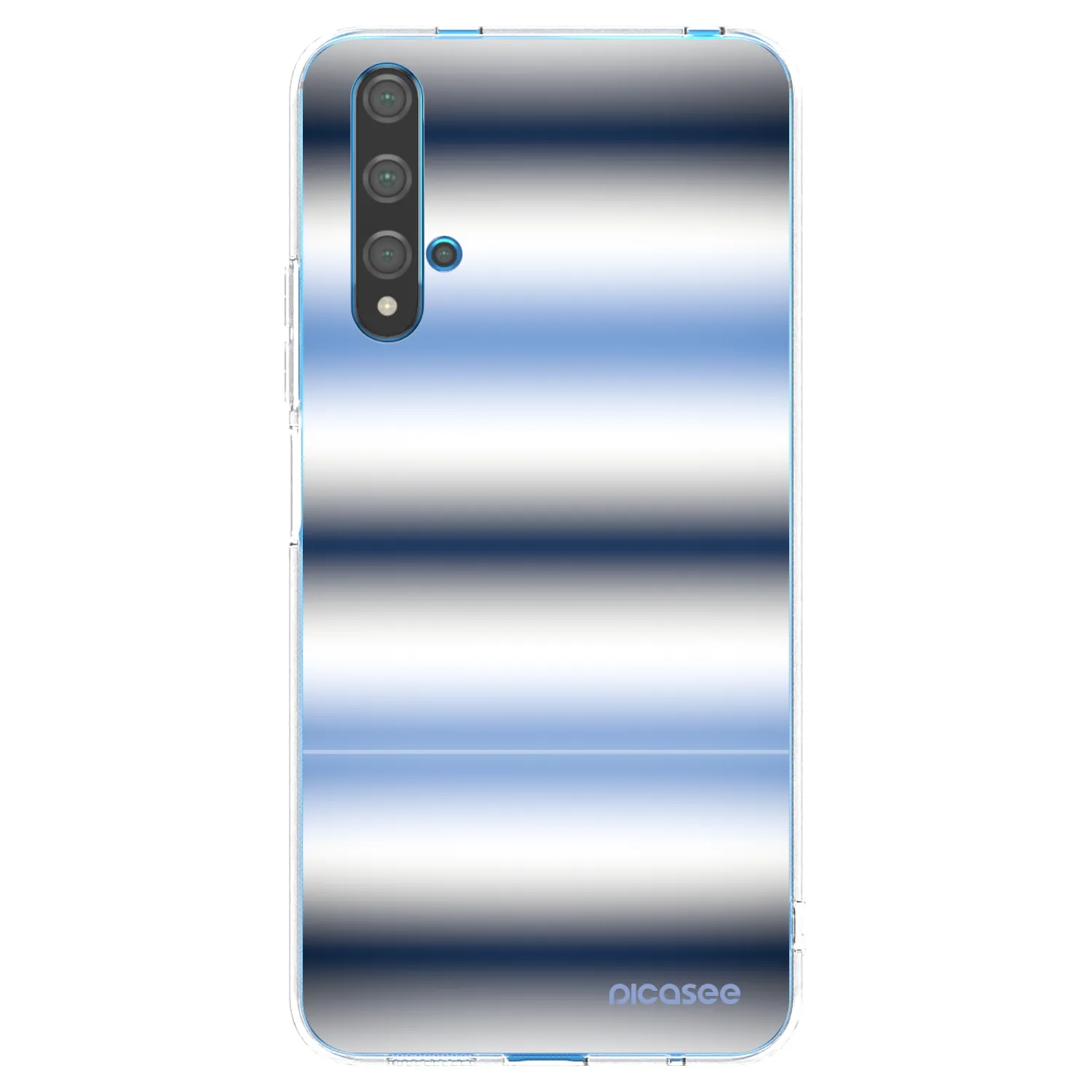 Picasee Huawei Nova 5T Hülle - Transparentes Silikon - Static Lines
