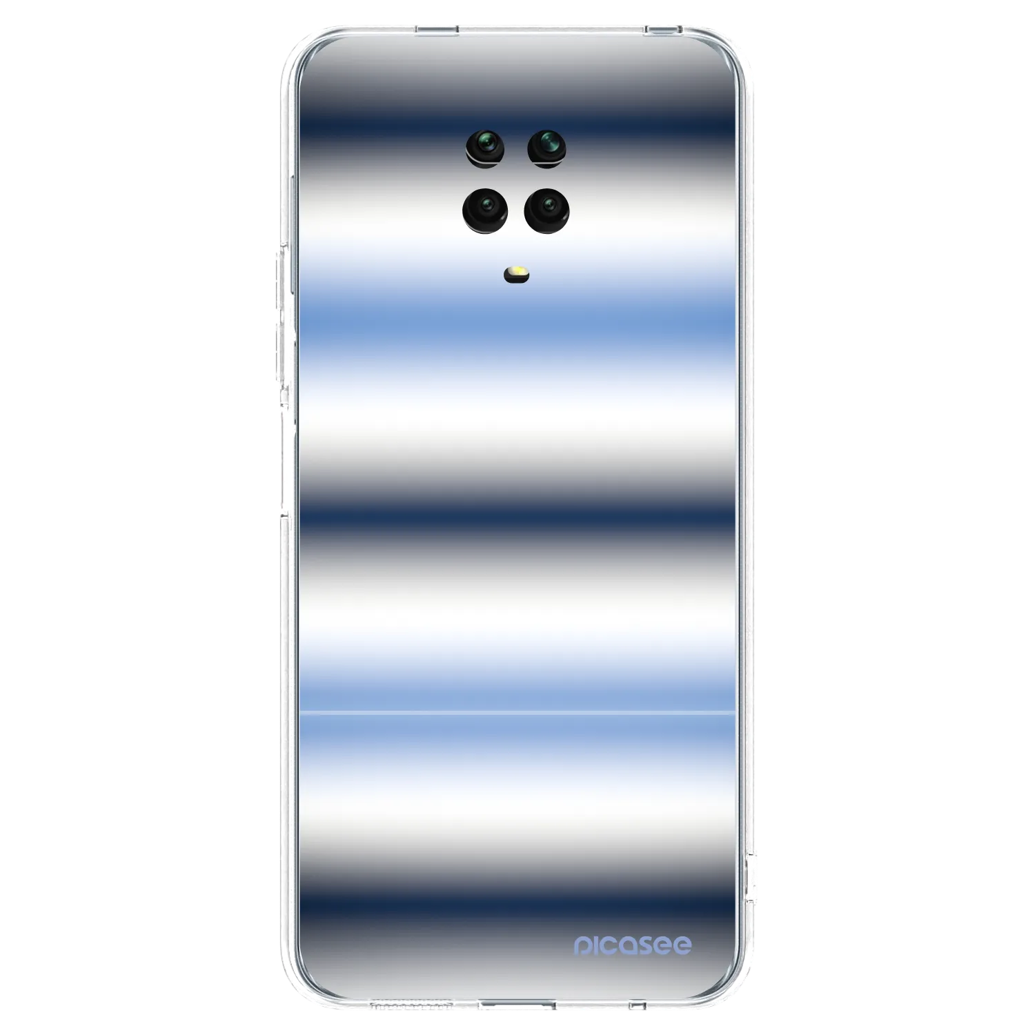 Picasee Xiaomi Redmi Note 9S Hülle - Transparentes Silikon - Static Lines