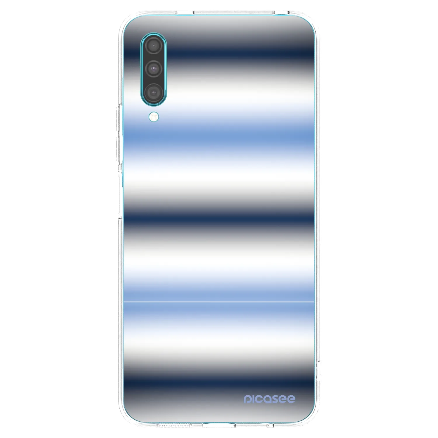 Picasee Samsung Galaxy A30s A307F Hülle - Transparentes Silikon - Static Lines