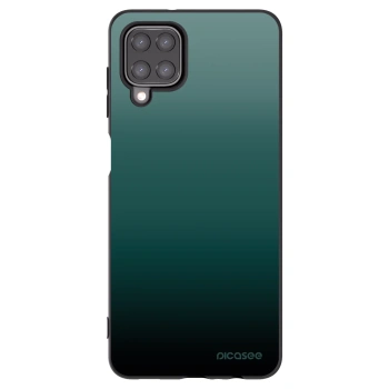 Picasee Samsung Galaxy M12 M127F Hülle - Schwarzes Silikon - Verdant Fade