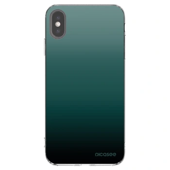 Picasee Apple iPhone XS Max Hülle - Transparentes Silikon - Verdant Fade