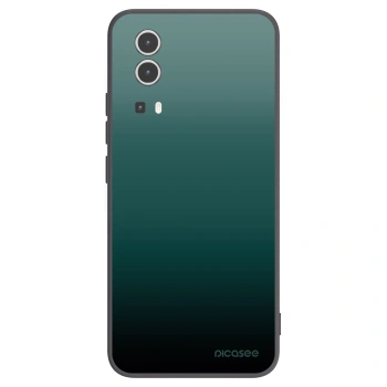 Picasee Vivo Y72 5G Hülle - Schwarzes Silikon - Verdant Fade