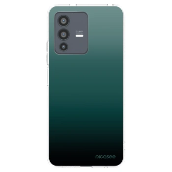 Picasee Vivo V23 5G Hülle - Transparentes Silikon - Verdant Fade