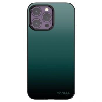 Picasee Apple iPhone 14 Pro Max Hülle - Schwarzes Silikon - Verdant Fade