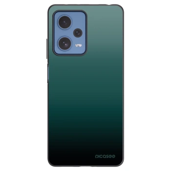 Picasee Xiaomi Redmi Note 12 Pro 5G Hülle - Schwarzes Silikon - Verdant Fade