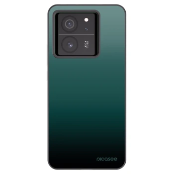 Picasee Xiaomi 13T Pro Hülle - Schwarzes Silikon - Verdant Fade