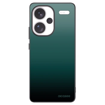 Picasee Xiaomi Redmi Note 13 Pro+ 5G Hülle - Schwarzes Silikon - Verdant Fade