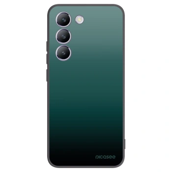 Picasee Vivo V40 SE 5G Hülle - Schwarzes Silikon - Verdant Fade