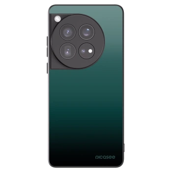 Picasee OnePlus 12 5G Hülle - Schwarzes Silikon - Verdant Fade