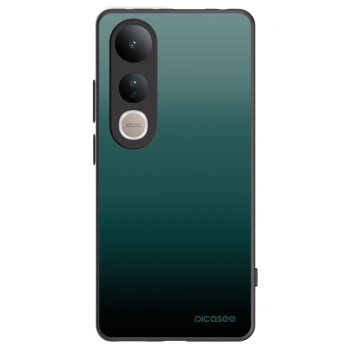 Picasee Vivo V50 Lite 5G Hülle - Schwarzes Silikon - Verdant Fade