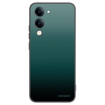 Picasee Vivo Y29s 5G Hülle - Schwarzes Silikon - Verdant Fade