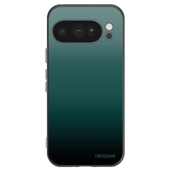 Picasee Google Pixel 10 Pro Hülle - Schwarzes Silikon - Verdant Fade