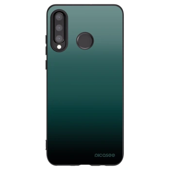 Picasee Huawei P30 Lite Hülle - Schwarzes Silikon - Verdant Fade