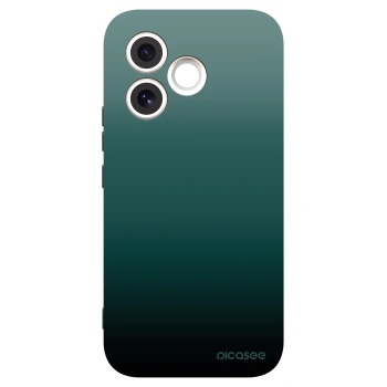 Picasee Honor 600 Lite Hülle - Schwarzes Silikon - Verdant Fade