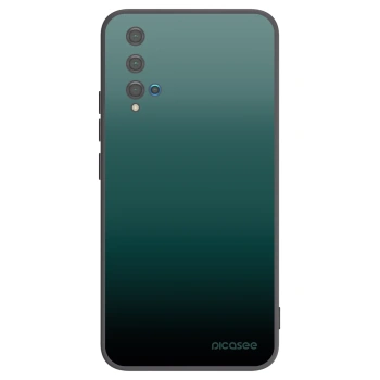Picasee Huawei Nova 5T Hülle - Schwarzes Silikon - Verdant Fade