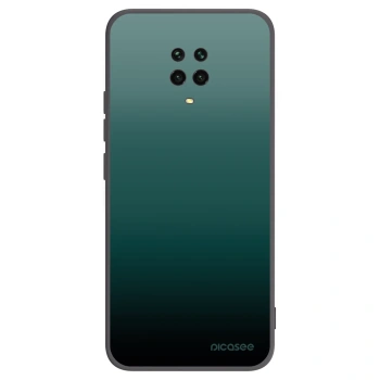 Picasee Xiaomi Redmi Note 9 Pro Hülle - Schwarzes Silikon - Verdant Fade