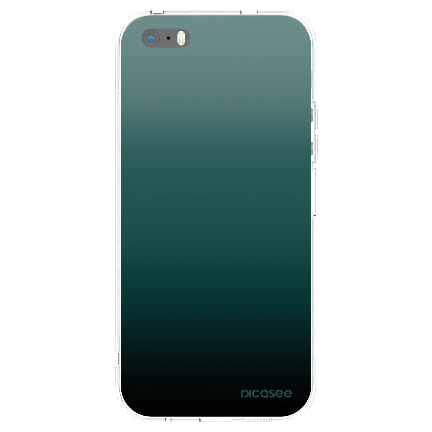 Picasee Apple iPhone 5/5S/SE Hülle - Transparentes Silikon - Verdant Fade