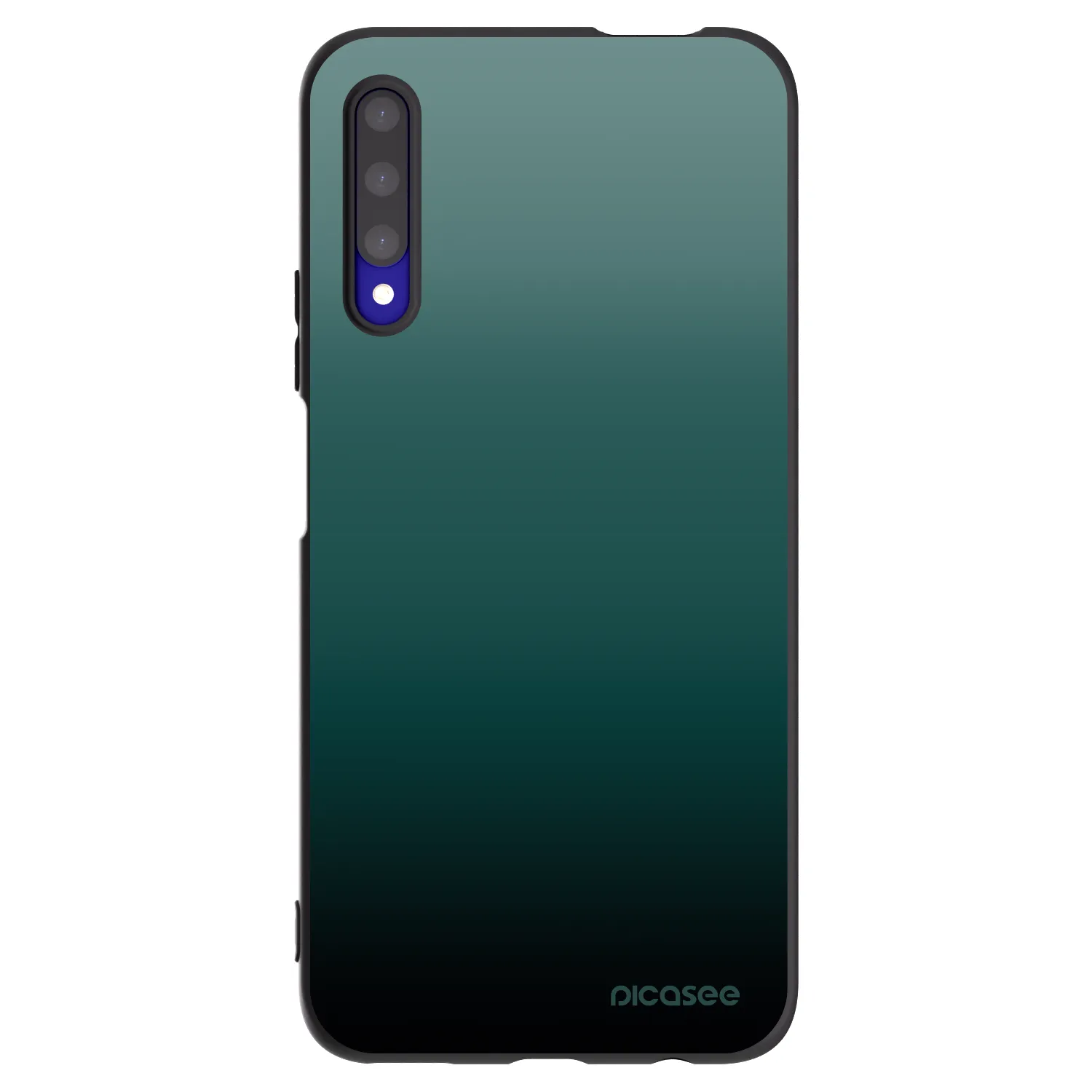 Picasee Honor 9X Pro Hülle - Schwarzes Silikon - Verdant Fade