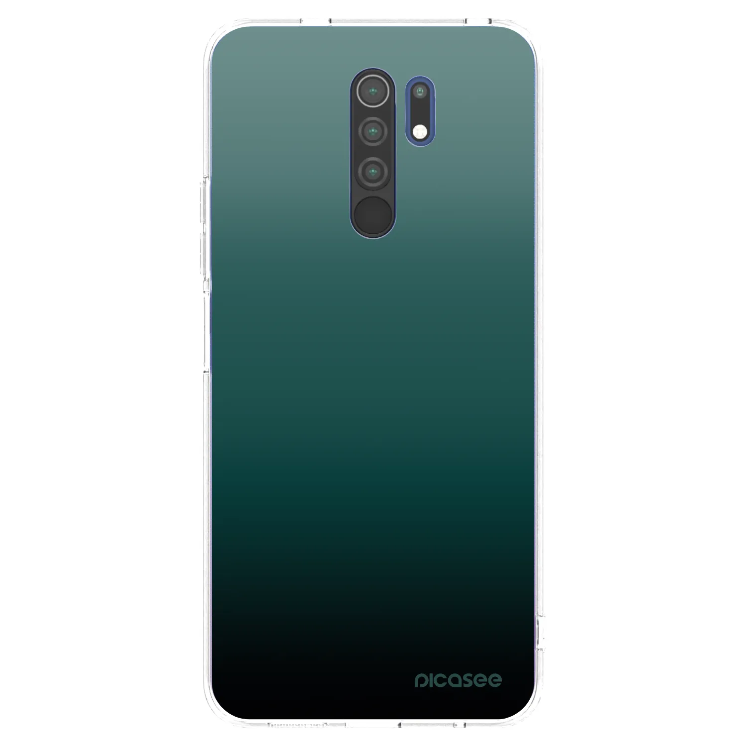 Picasee Xiaomi Redmi 9 Hülle - Transparentes Silikon - Verdant Fade