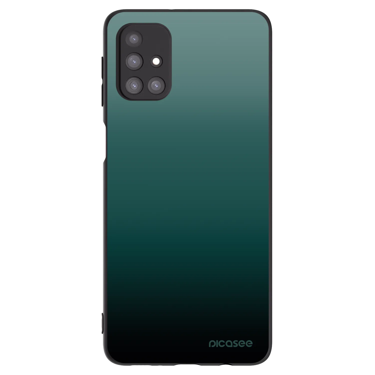 Picasee Samsung Galaxy M31s Hülle - Schwarzes Silikon - Verdant Fade