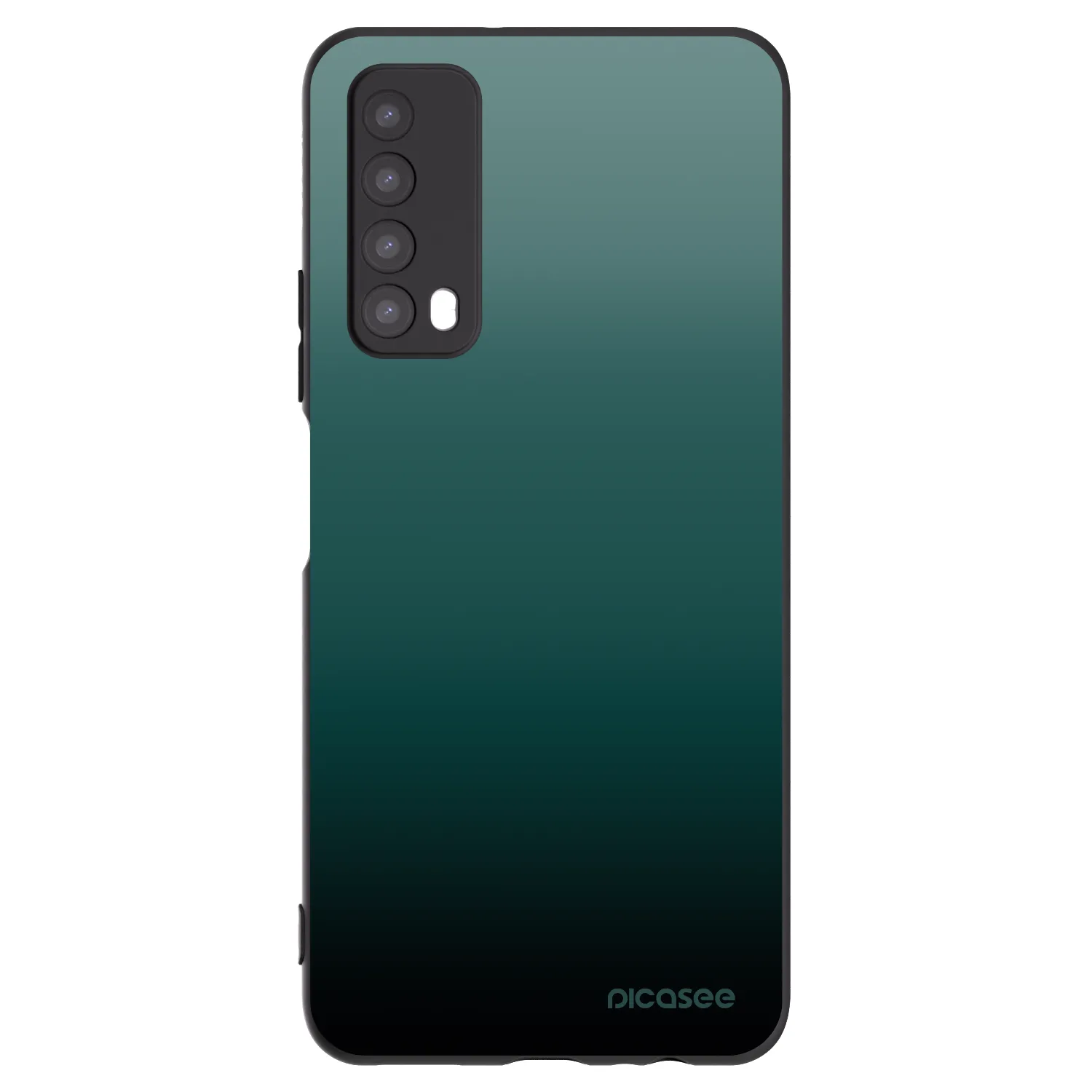 Picasee Huawei P Smart 2021 Hülle - Schwarzes Silikon - Verdant Fade