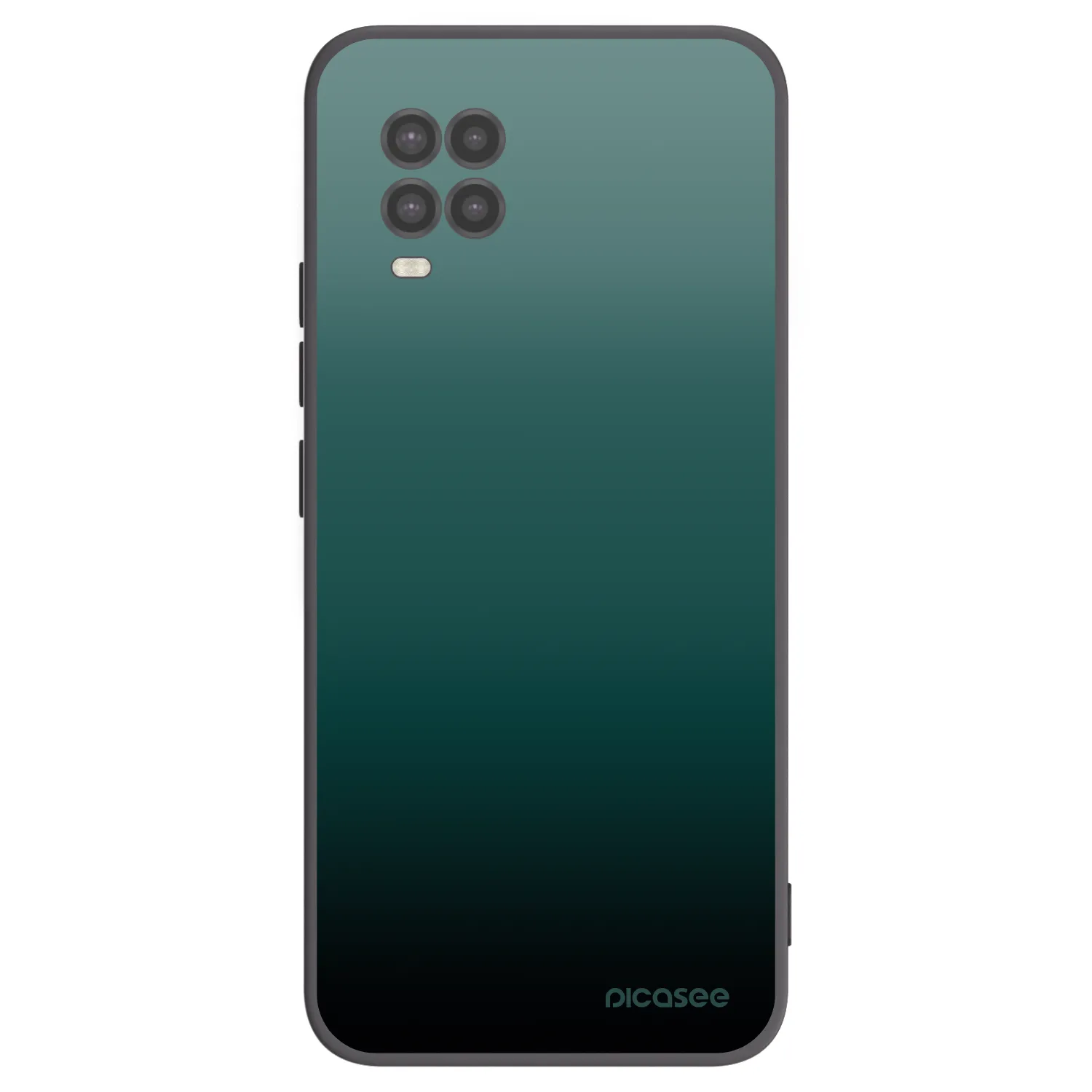 Picasee Xiaomi Mi 10 Lite Hülle - Schwarzes Silikon - Verdant Fade