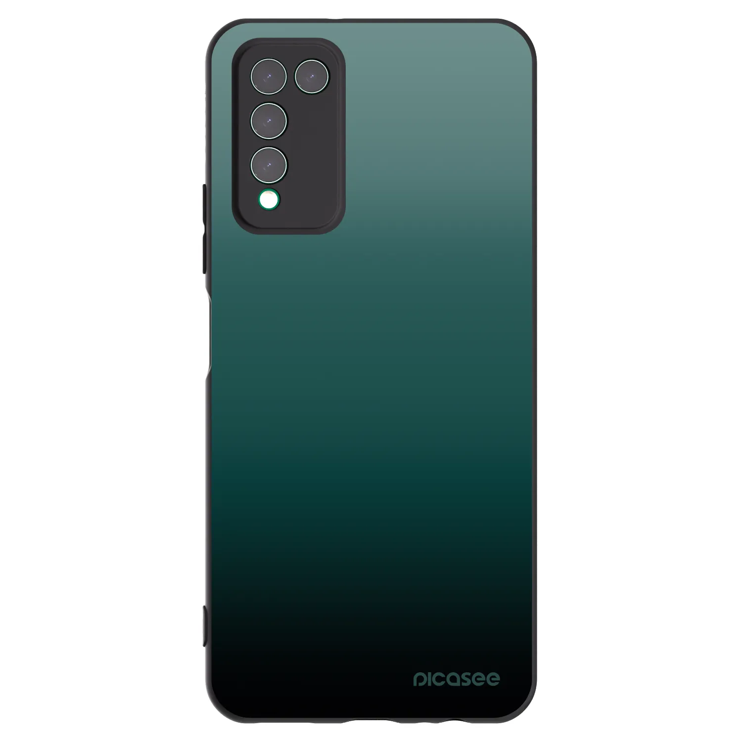 Picasee Honor 10X Lite Hülle - Schwarzes Silikon - Verdant Fade