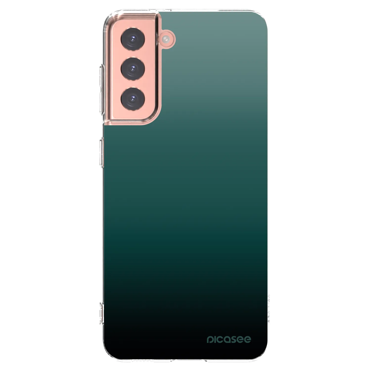 Picasee Samsung Galaxy S21 5G G991B Hülle - Transparentes Silikon - Verdant Fade