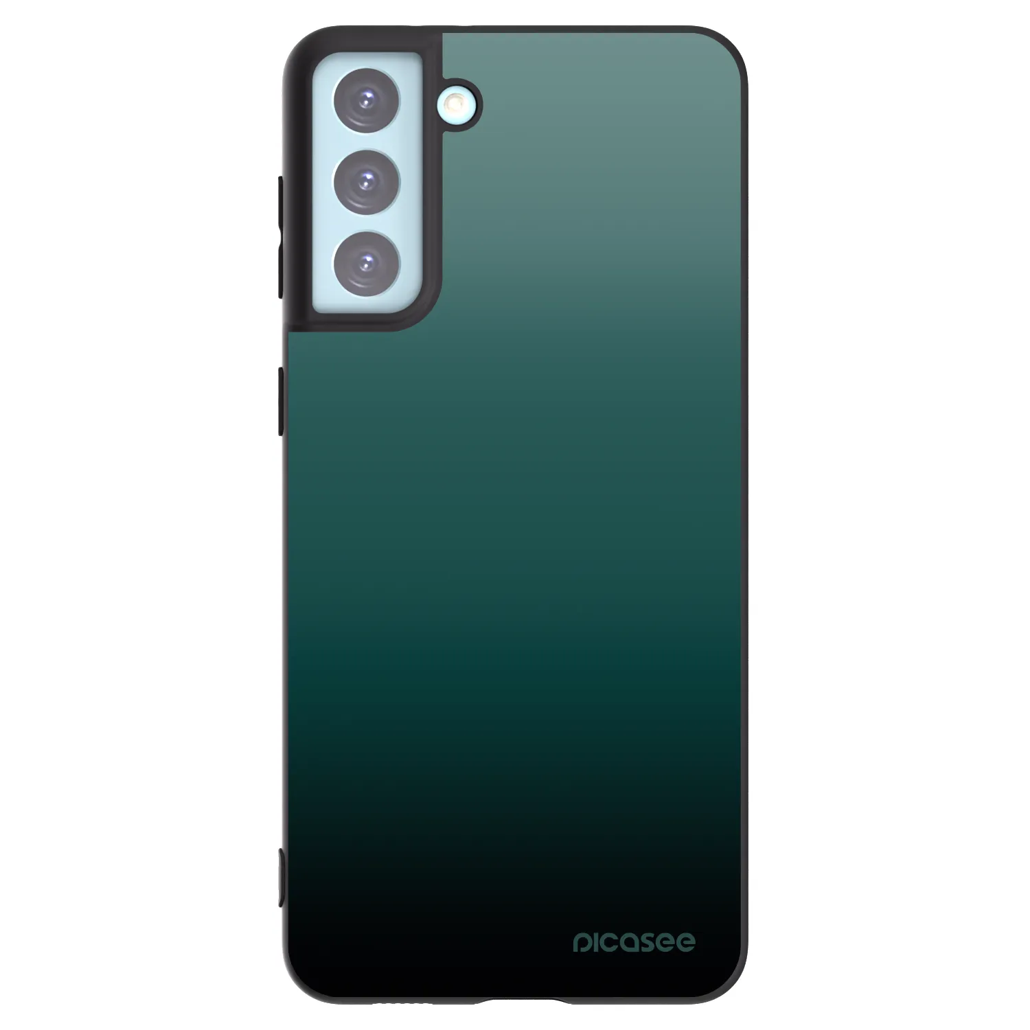 Picasee Samsung Galaxy S21+ 5G G996F Hülle - Schwarzes Silikon - Verdant Fade