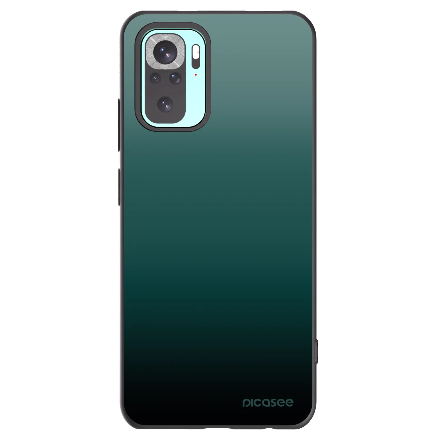 Picasee Xiaomi Redmi Note 10 Pro Hülle - Schwarzes Silikon - Verdant Fade