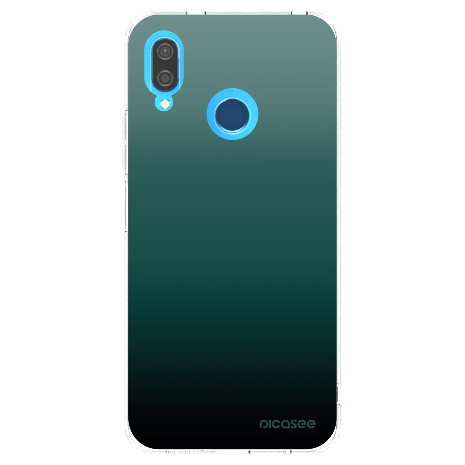 Picasee Huawei P20 Lite Hülle - Transparentes Silikon - Verdant Fade