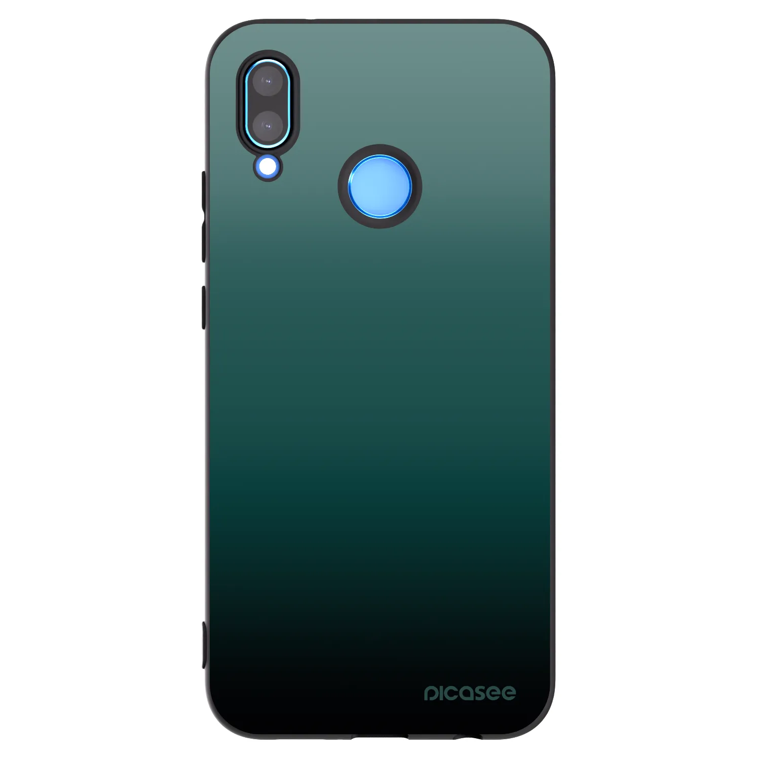 Picasee Huawei P20 Lite Hülle - Schwarzes Silikon - Verdant Fade