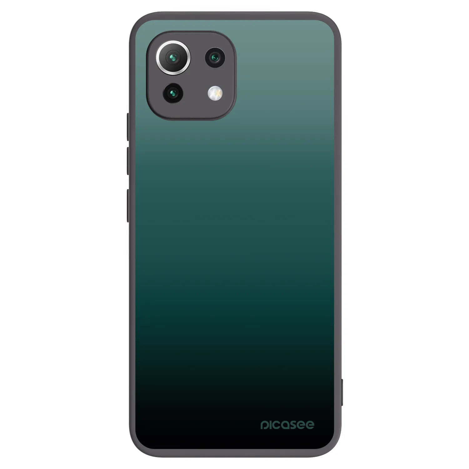 Picasee Xiaomi Mi 11 Lite Hülle - Schwarzes Silikon - Verdant Fade