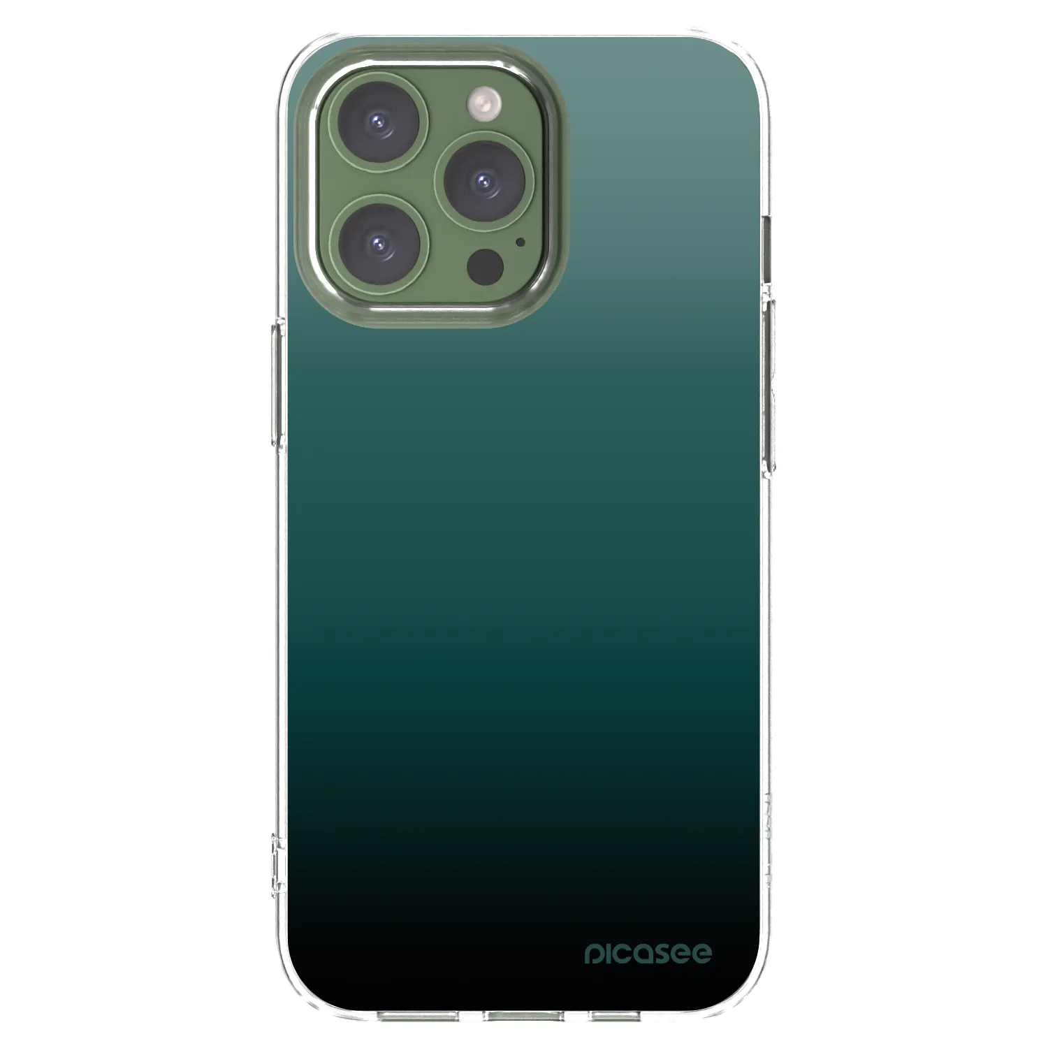 Picasee Apple iPhone 13 Pro Hülle - Transparentes Silikon - Verdant Fade