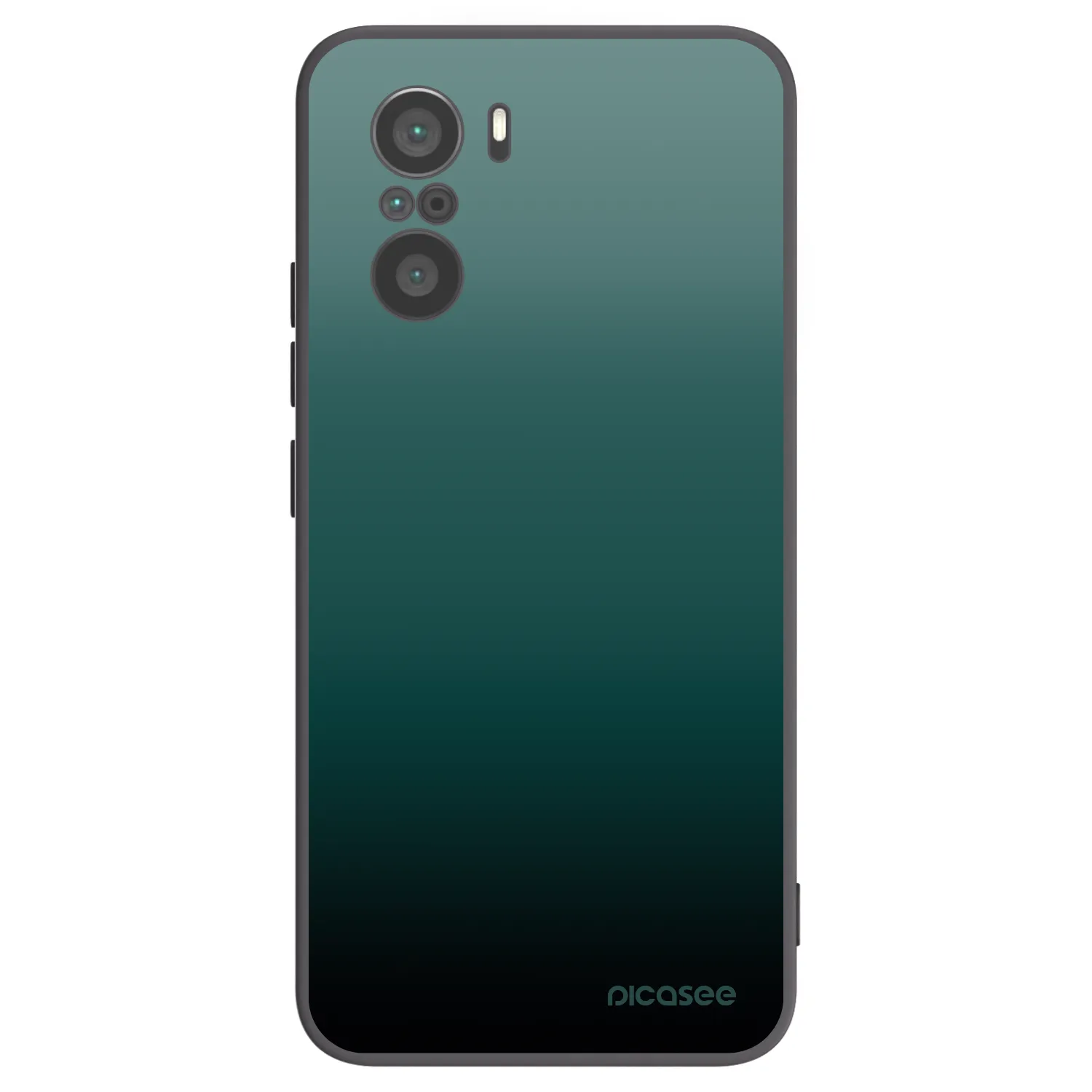 Picasee Xiaomi Poco F3 Hülle - Schwarzes Silikon - Verdant Fade