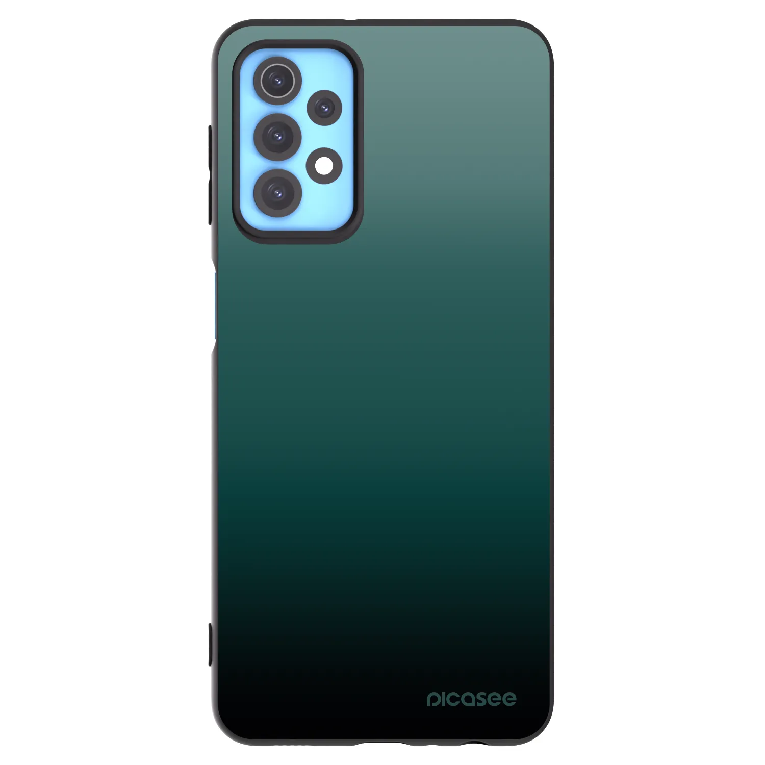 Picasee Samsung Galaxy A32 4G SM-A325F Hülle - Schwarzes Silikon - Verdant Fade